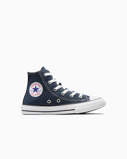 Chuck Taylor All Star Classic für Kleinkinder und Jugendliche Navy, Outer Side View