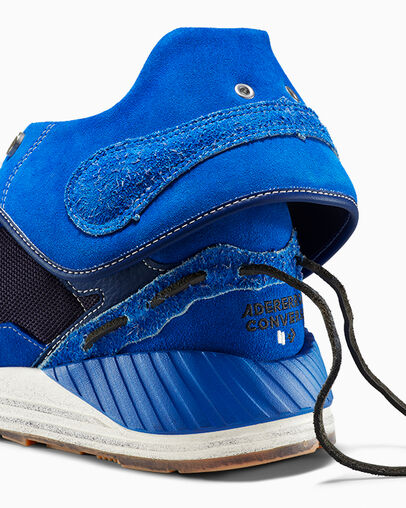 Converse x ADERERROR Wave Trainer Blue/Antique White/Tofu, On Foot Shot 2