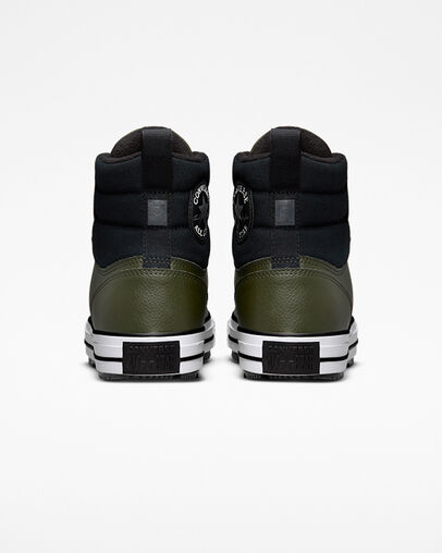 Chuck Taylor All Star Berkshire Boot Utility Green/Black/White, Heel View