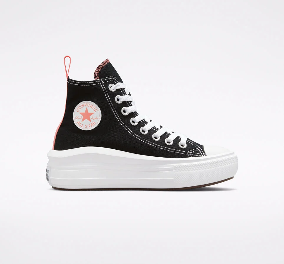 Chuck Taylor All Star Move Platform Canvas Black/Pink Salt/White