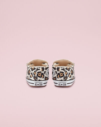 Archive Leopard Easy-On Chuck Taylor All Star Cribster Ivoire naturel/Doe/Noir, Heel View
