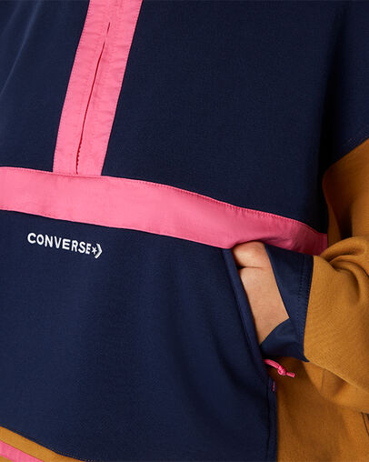 Convertible Hoodie Dress Dark Soba Multi, Detail View