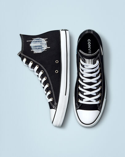 Chuck Taylor All Star Future Utility Black/White/Clear, Top and Side View