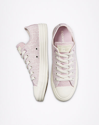 Chuck Taylor All Star Hybrid Texture Egret/Himalayan Salt/Egret, Top and Side View