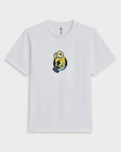 Converse x Minions T-Shirt White 10A, Front View
