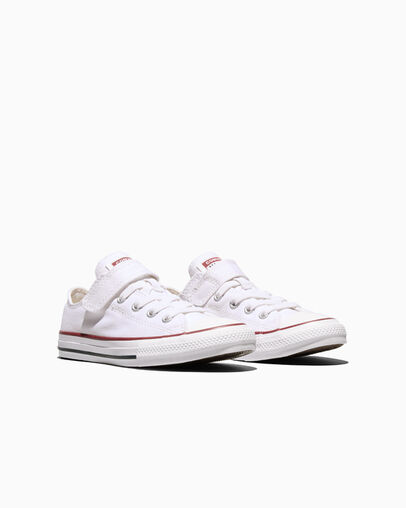 Chuck Taylor All Star Easy-On Blanco/Blanco/Natural, Top and Side View