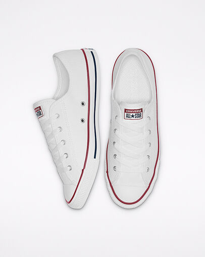 Chuck Taylor All Star Dainty New Comfort Wit/Rood/Blauw, Top and Side View