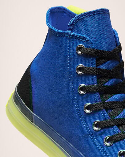 Chuck Taylor All Star CX Hybrid Game Game Royal/Lemon Venom/Black, Detail Angle View