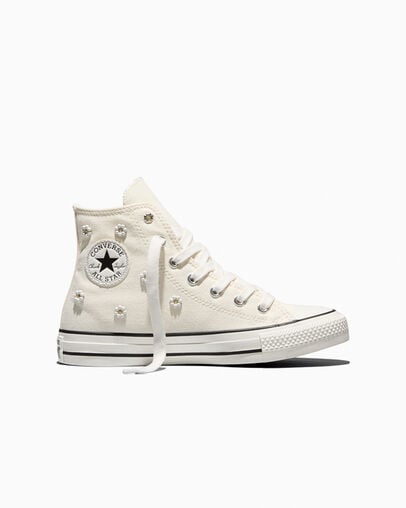 Chuck Taylor All Star Beaded Egret/Vintage White/Black, Outer Side View