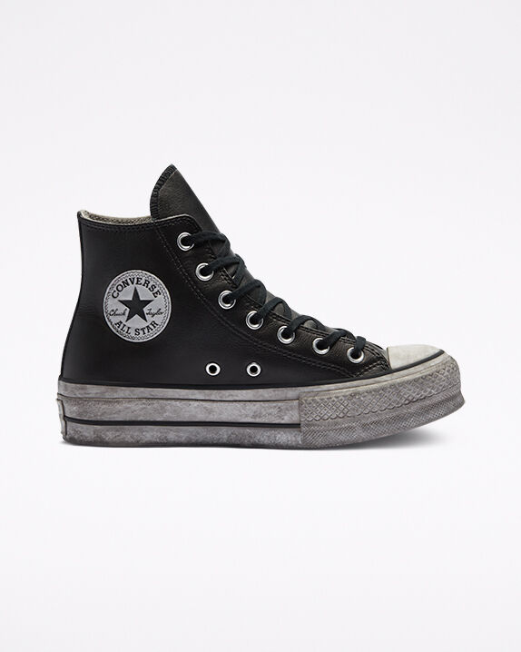 all star platform leather
