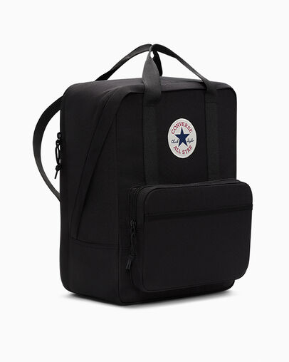 Small Square Backpack Converse Black, Back View