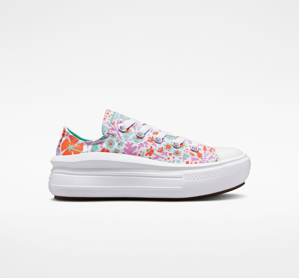 Chuck Taylor All Star Move Platform Paper Floral White/Bold Mandarin/Light Dew