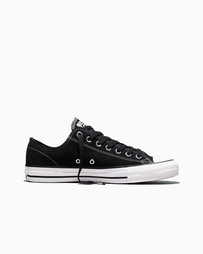 CONS Chuck Taylor All Star Pro Suede Black/Black/White, Outer Side View