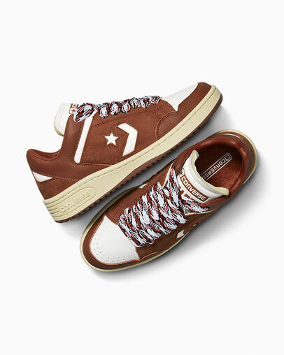 Converse Weapon Paris Rosso rituale/Giallo pastello, Angled View