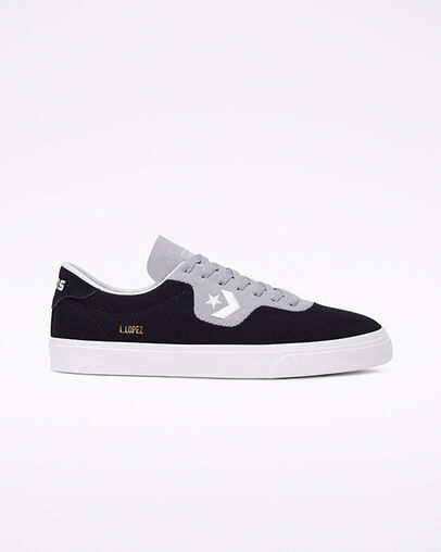 Unisex CONS Louie Lopez Pro Schwarz/Wolf Grey/Wei&szlig;, Outer Side View
