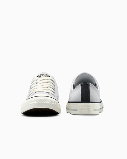 Chuck Taylor All Star Contrast Suede Grey Area/Total Eclipse/Egret, Heel View