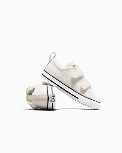 Chuck Taylor All Star Easy On Leather Garza/Blanco/Negro, Detail Angle View