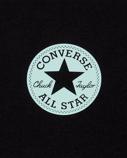 T-shirt ample tie and dye iris&eacute; Noir, Full Body View