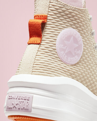 Chuck Taylor All Star Move Future Utility Ficelle/Blanc vintage/Fosse de feu, Detail Angle View