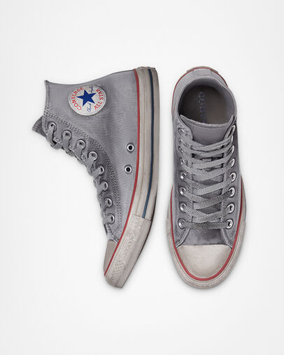 Chuck Taylor All Star Canvas Smoke Gray/Gray/White, Top and Side View