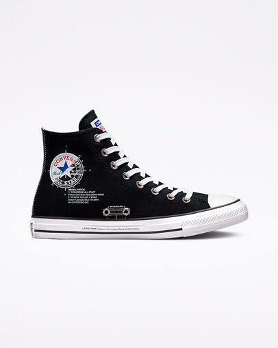 Chuck Taylor All Star Blueprint Black/High Risk Red, Outer Side View