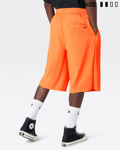 Short long Converse Shapes Triangle Coquelicot éclatant, Back View