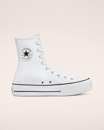 Chuck Taylor All Star Lift Extra High Platform White/White/White, Outer Side View