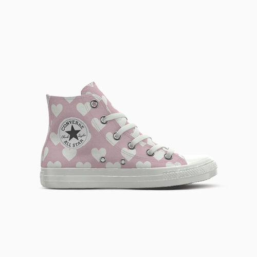 Converse Custom Chuck Taylor All Star By You Summit Pink – 352612CSP25_summitpink_hearts_V