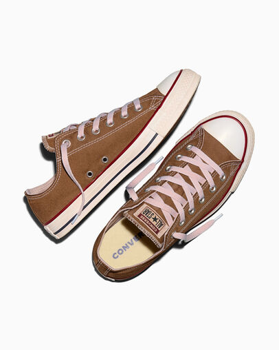 Chuck Taylor All Star Dip Dye Wide Width Truffle Dyed, Angled View