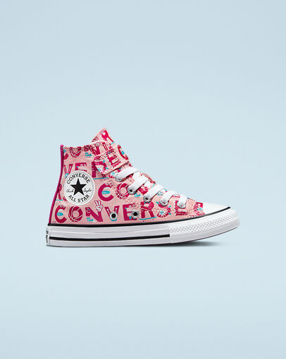 Chuck Taylor All Star Easy-On Converse Creatures Storm Pink/Natural Ivory, Outer Side View