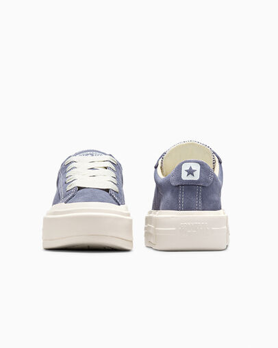Chuck Taylor All Star Cruise Suede Ceniza lavanda/Blanco/Garza, Heel View