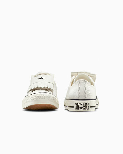 Chuck Taylor All Star Tassels Blanco vintage/Garza/Negro, Heel View