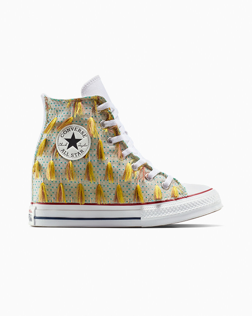Converse  sneaker White Yellow Tassels