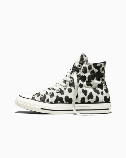 Chuck Taylor All Star Cow Print Black/Egret/Black, Inner Side View
