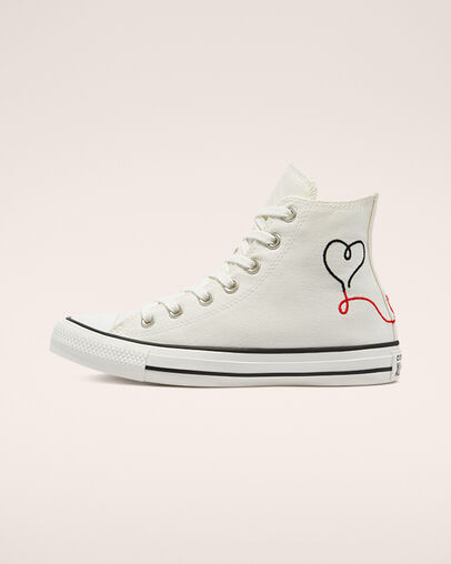Chuck Taylor All Star Made With Love Blanco vintage/Garza/Negro, Inner Side View