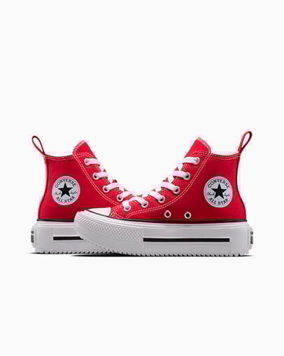 Chuck Taylor All Star Lift Double Stack Platform Red/White/Black, Detail Angle View