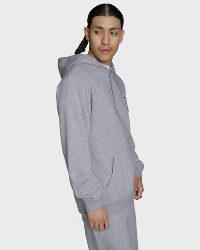 Chuck Taylor All Star Patch Hoodie Vintage Grey Heather, Detail View