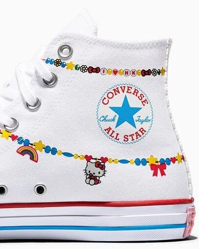Converse x Hello Kitty And Friends Chuck Taylor All Star Charmed White/Red/Yellow, Detail Angle View