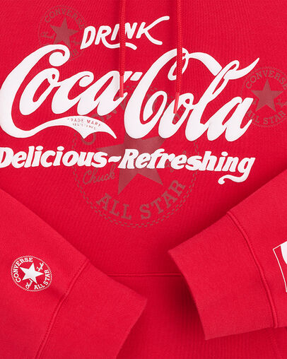 Converse x Coca-Cola Hoodie Racing Red, Detail View