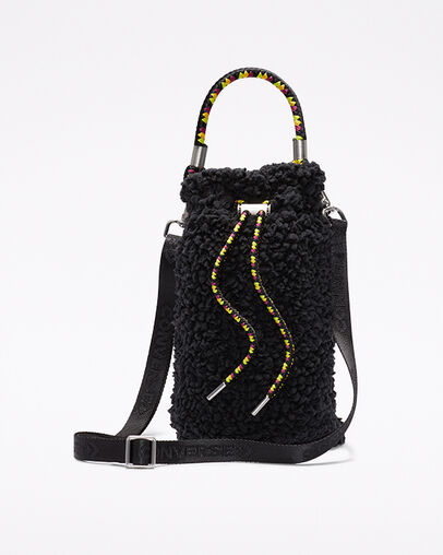 Sherpa Bucket Bag Converse Black, Front View