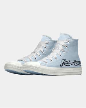 High Top with Just Married print