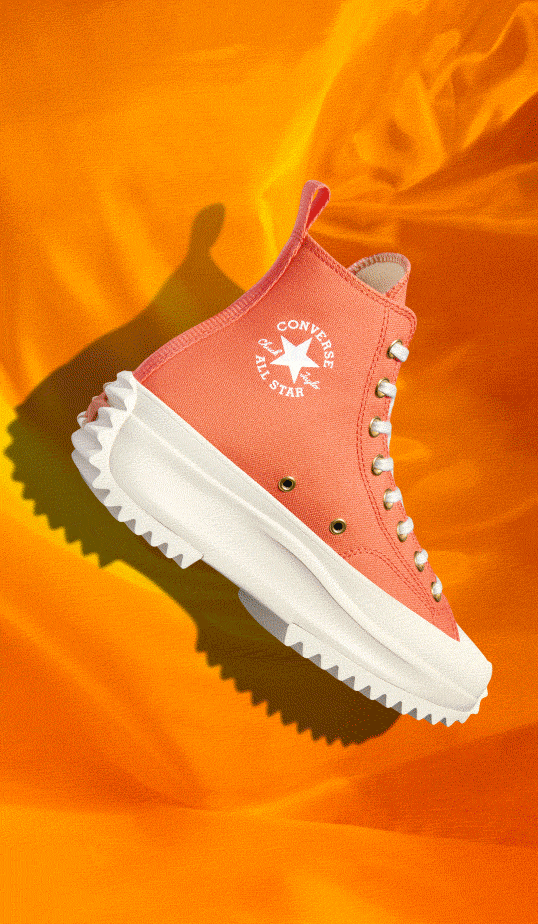 Orange-Yellow Converse