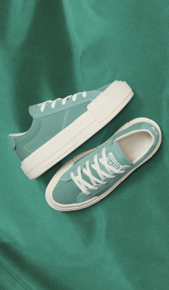 Blue and Green Converse