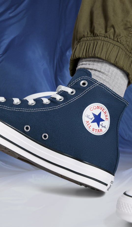 Blue Shoes: High Top, Low Top Platform