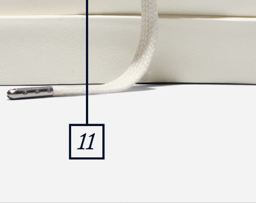 Click 11 to learn more about the vent eyelets
