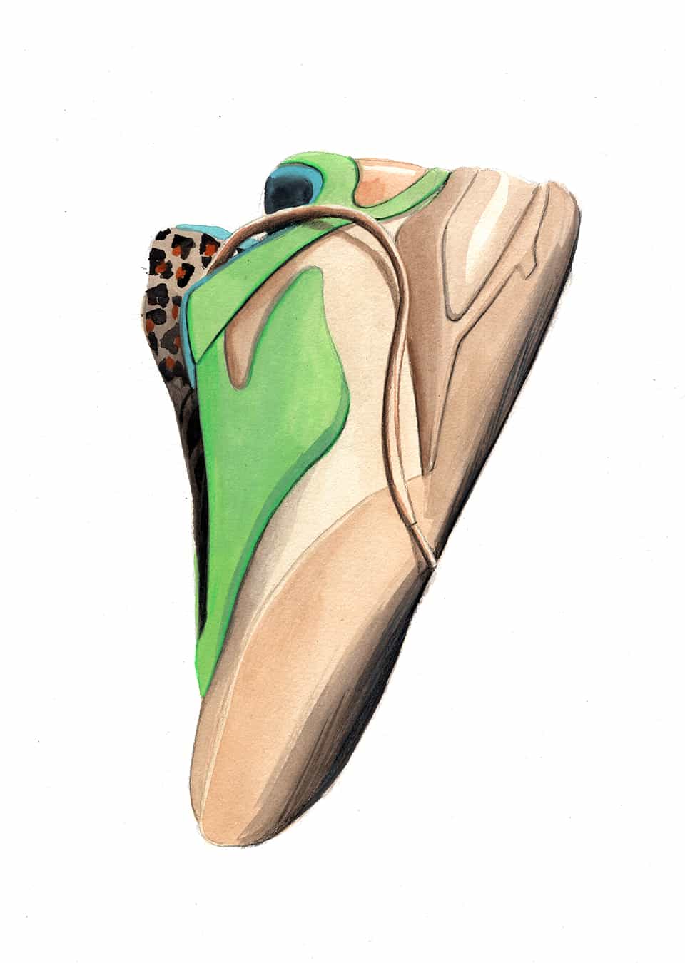 Shai 001 Lace-up Cheetah