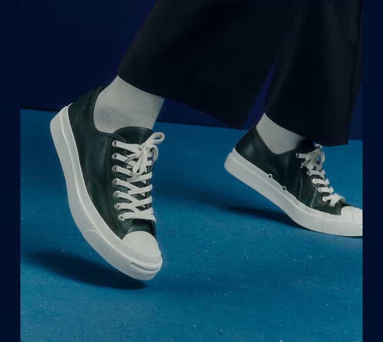 Green Jack Purcell low top shoes