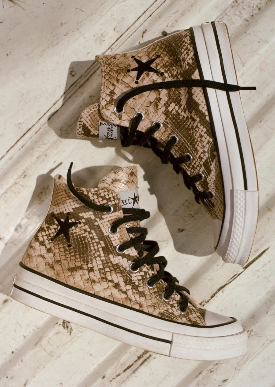 Shop Stüssy Collection - Snakeskin shoes