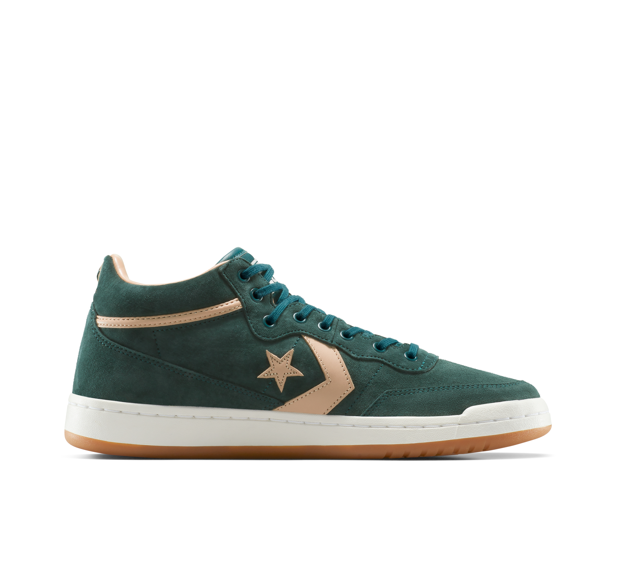 Converse Cons Fastbreak Pro Nubuck Scarpa Mid Top, Pelle in Verde, Taglia One Size