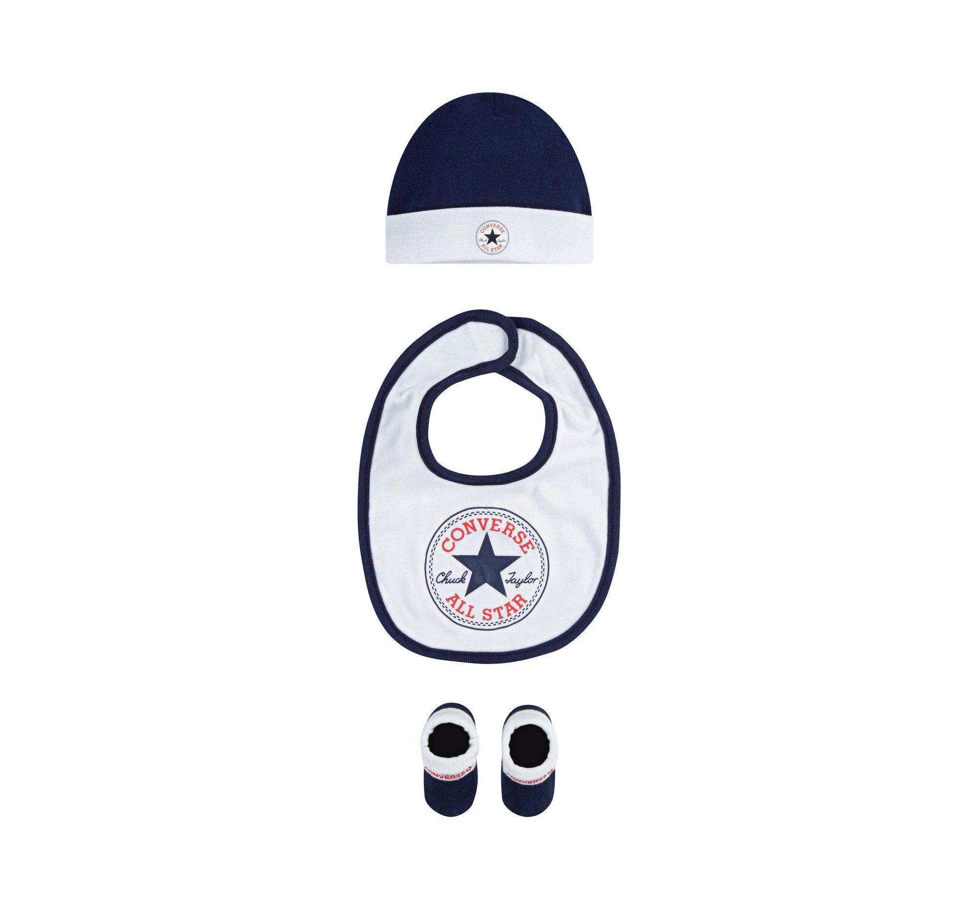 CONVERSE 3-Piece Chuck Taylor Bib Set Blue